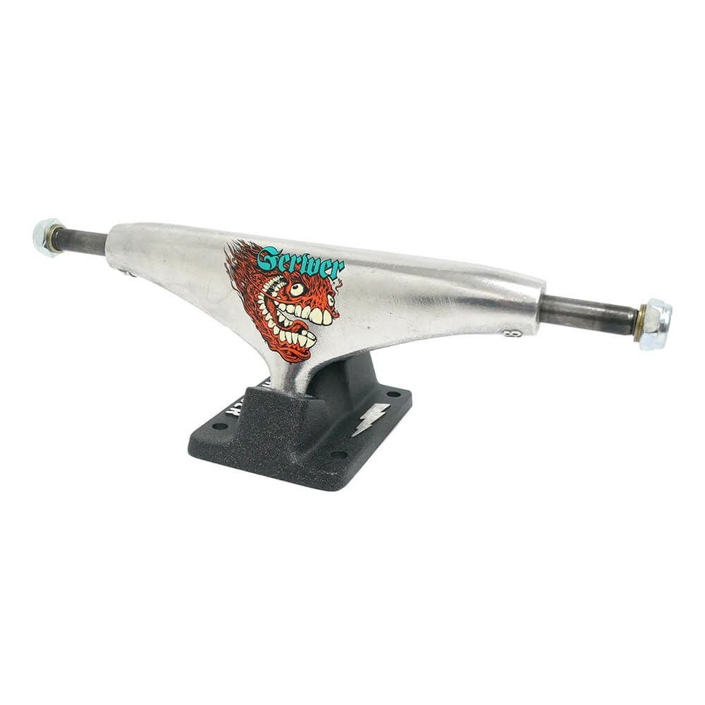 THUNDER TRUCK サンダー トラック T-II FRANK GERWER SCREAMING GRIMPLE 148 HI シルバー/黒 スケートボード スケボー　2