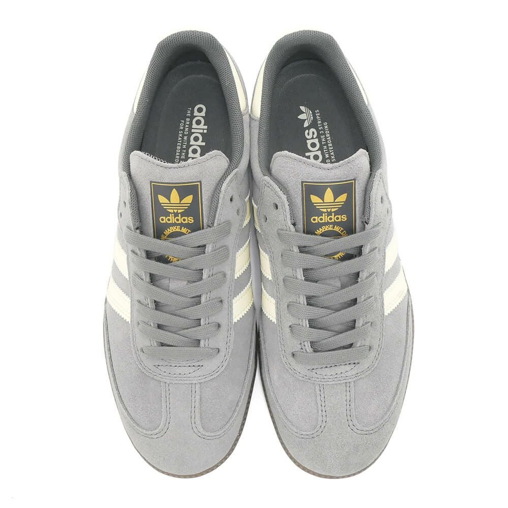 ADIDAS SKATEBOARDING SHOES アディダススケートボーディング シューズ スニーカー サンバ SAMBA ADV GREY/CREAM HQ7541 スケートボード スケボー　2