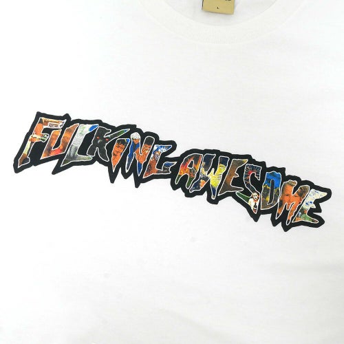 FUCKING AWESOME T-SHIRT ファッキンオーサム Tシャツ DILL COLLAGE LOGO WHITE スケートボード スケボー 1