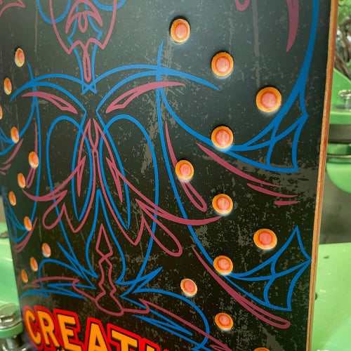 CREATURE DECK クリーチャー デッキ TEAM CHOP SHOP PINSTRIPE 8.75 SHAPED スケートボード スケボー 4