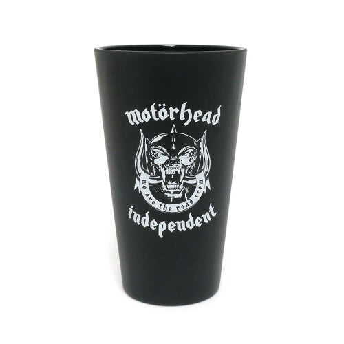 INDEPENDENT GLASS インディペンデント グラス MOTORHEAD WARPIG PINT GLASS BLACK スケートボード スケボー　1
