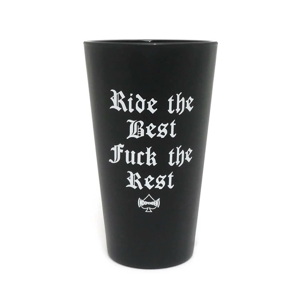 INDEPENDENT GLASS インディペンデント グラス MOTORHEAD WARPIG PINT GLASS BLACK スケートボード スケボー　2