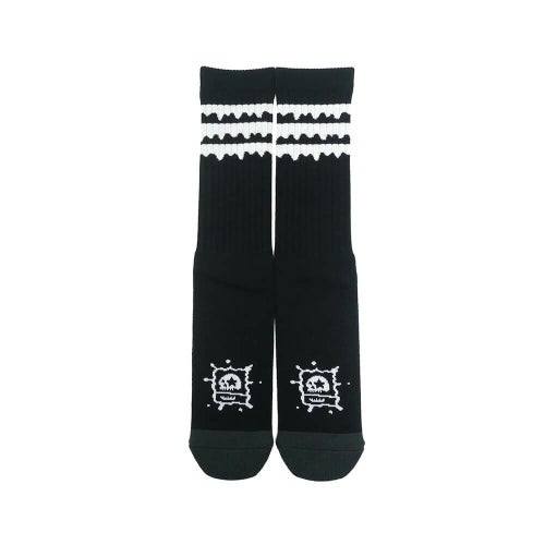 MAGICAL MOSH MISFITS SOCKS マジカルモッシュミスフィッツ ソックス 靴下 どろどろMxMxM SOX BLACK/WHITE スケートボード スケボー 3