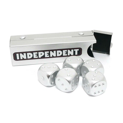 INDEPENDENT DISE インディペンデント サイコロ BAR LOGO DICE SET SILVER スケートボード スケボー　3