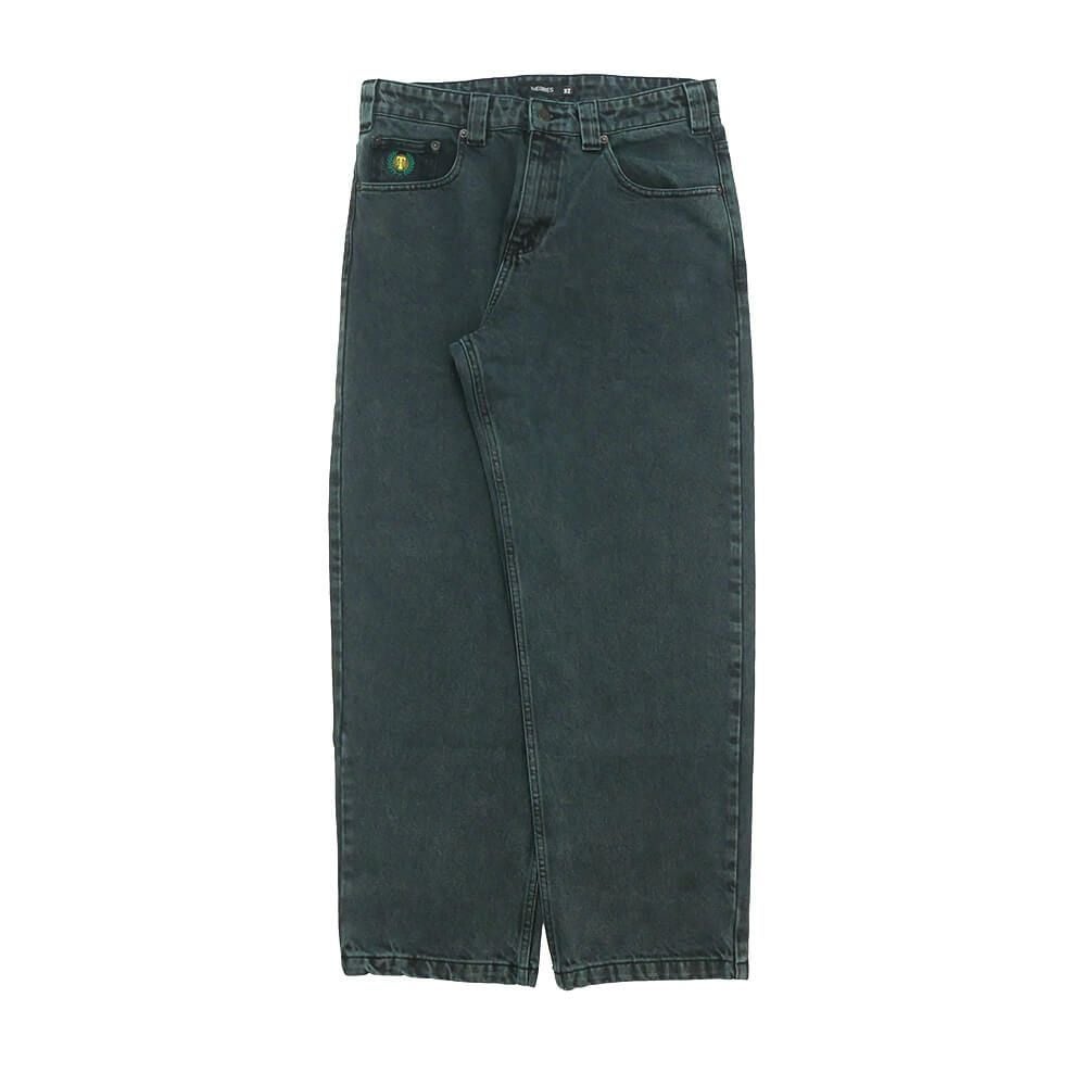 THEORIES JEANS セオリーズ パンツ ジーンズ PLAZA JEANS WASHED EVER GREEN スケートボード スケボー 