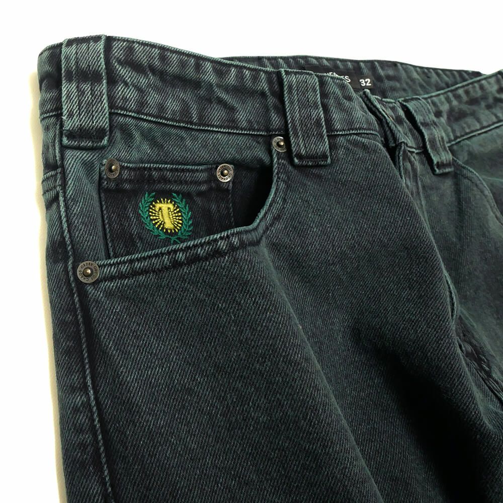THEORIES JEANS セオリーズ パンツ ジーンズ PLAZA JEANS WASHED EVER GREEN スケートボード スケボー 1