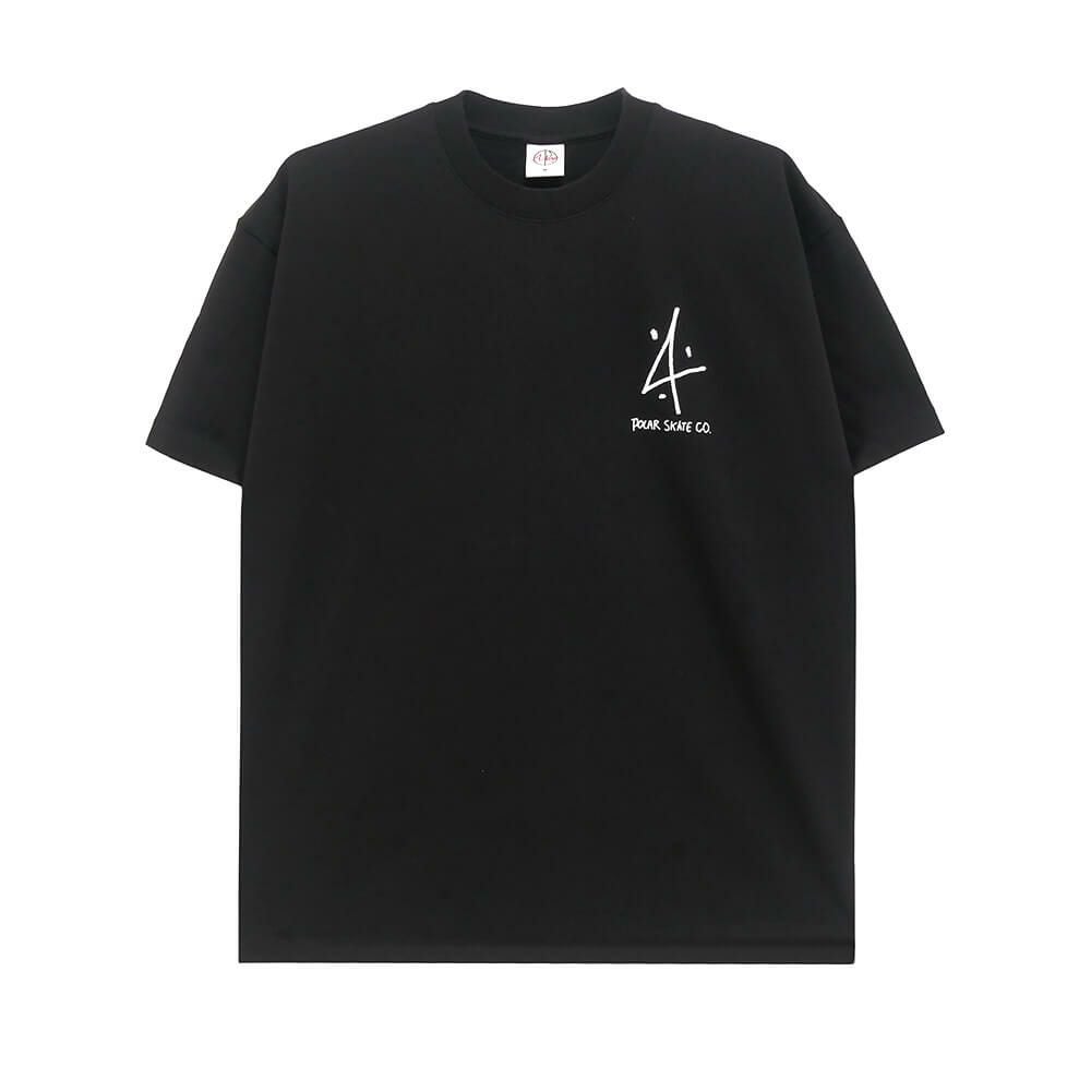 POLAR T-SHIRT ポーラー Tシャツ TWO RUNNERS BLACK スケートボード スケボー 1