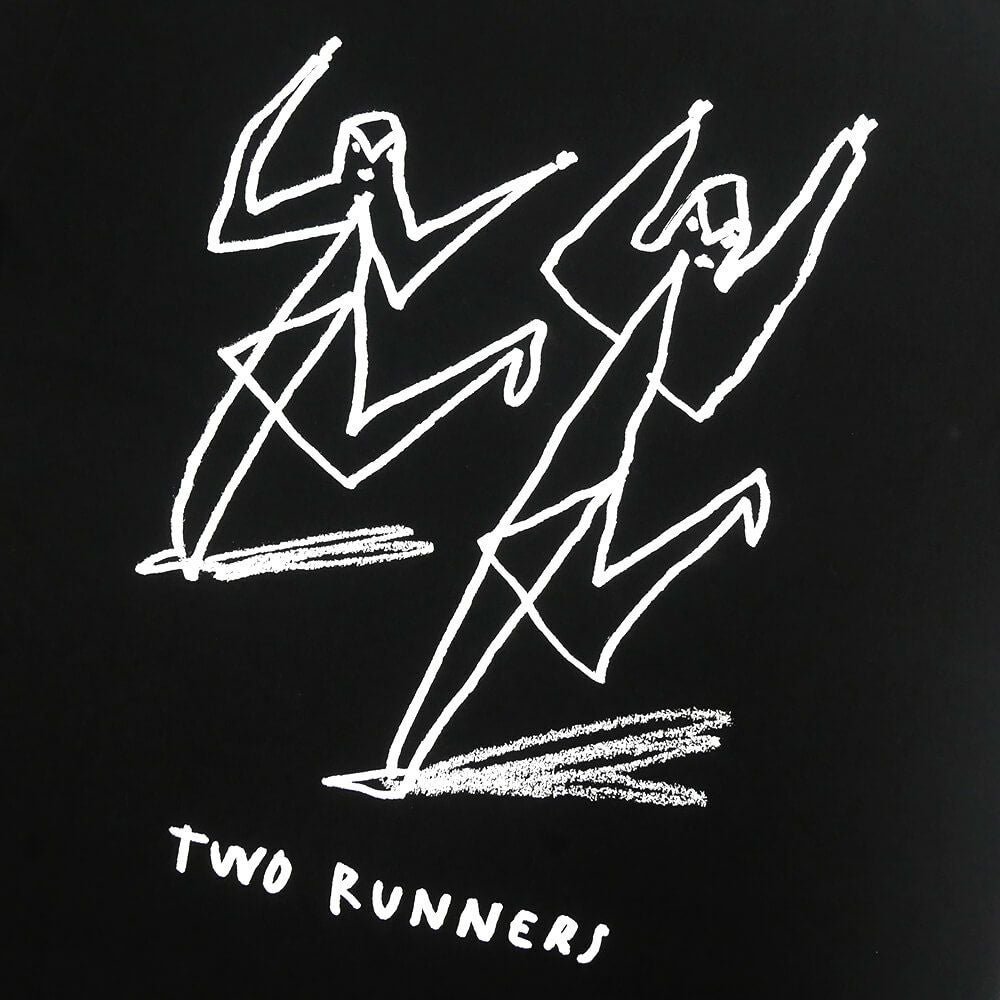 POLAR T-SHIRT ポーラー Tシャツ TWO RUNNERS BLACK スケートボード スケボー 3