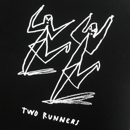 POLAR T-SHIRT ポーラー Tシャツ TWO RUNNERS BLACK スケートボード スケボー 3
