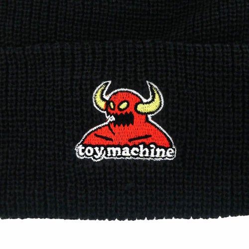 TOY MACHINE KNITCAP トイマシーン ニットキャップ MONSTER BEANIE BLACK スケートボード スケボー 2
