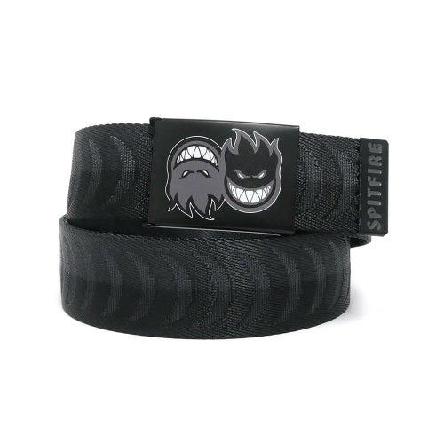 SPITFIRE BELT スピットファイヤー ベルト ETERNAL CRESCENT JACQUARD WEB CHARCOAL/BLACK（US企画） スケートボード スケボー 1