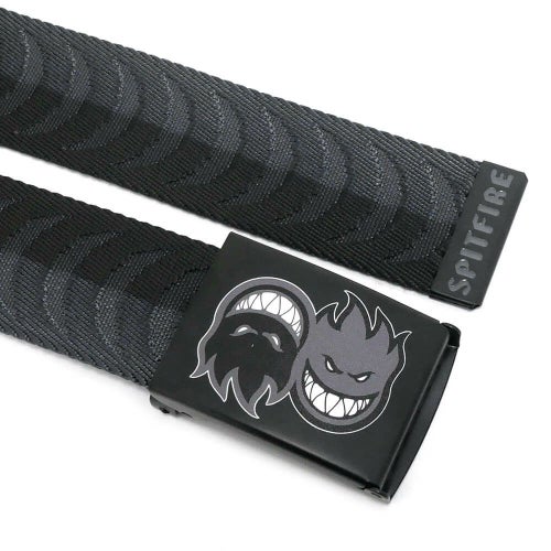 SPITFIRE BELT スピットファイヤー ベルト ETERNAL CRESCENT JACQUARD WEB CHARCOAL/BLACK（US企画） スケートボード スケボー 4