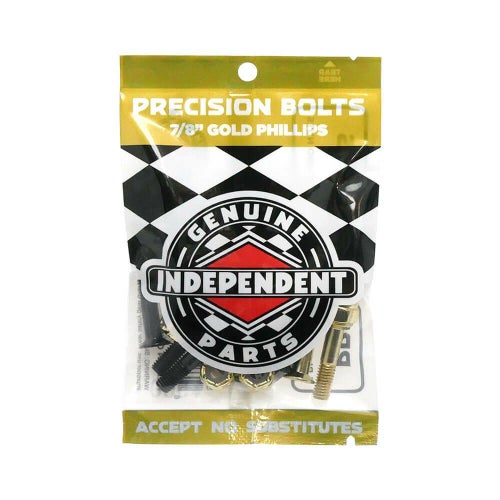INDEPENDENT BOLT インディペンデント ボルト（プラス） PRECISION BOLTS PHILLIPS・SUMMIT BLACK/GOLD スケートボード スケボー　1