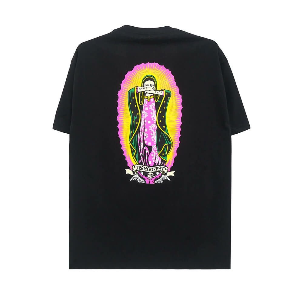 HARD LUCK T-SHIRT ハードラック Tシャツ LADY G ROSA BLACK スケートボード スケボー 