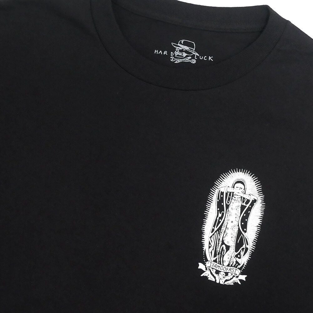 HARD LUCK T-SHIRT ハードラック Tシャツ LADY G ROSA BLACK スケートボード スケボー 2