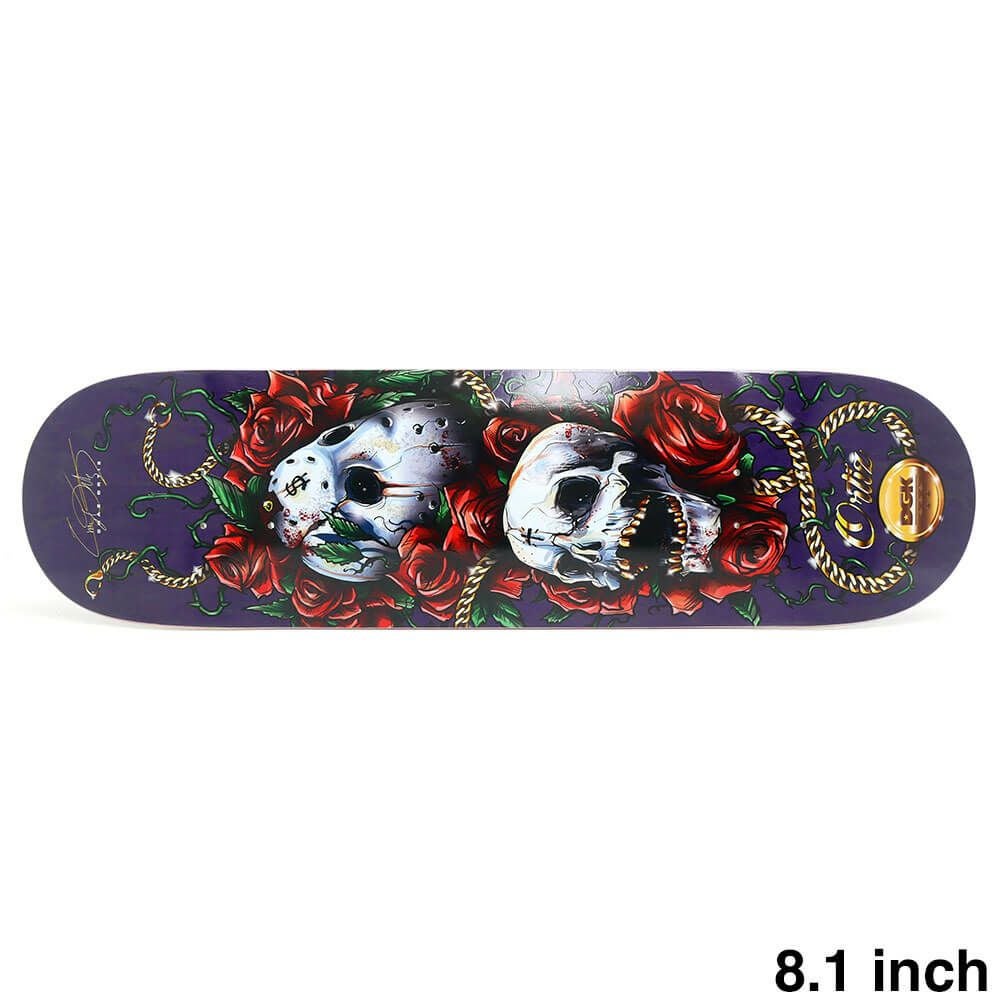 DGK DECK ディージーケー デッキ CHAZ ORTIZ LOS MUERTOS PURPLE STAIN