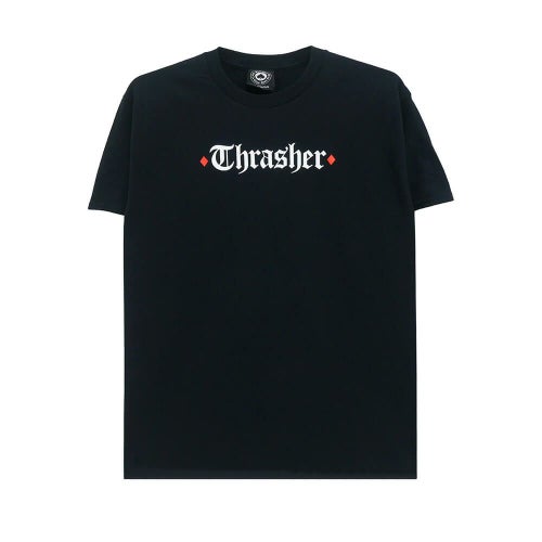 THRASHER T-SHIRT スラッシャー Tシャツ THRASHER x SPITFIRE THE END OATH BLACK（US企画） スケートボード スケボー 1