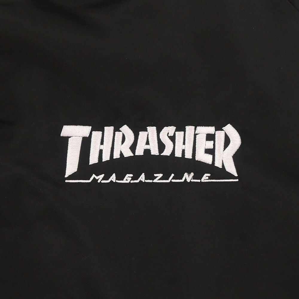 THRASHER JACKET スラッシャー ジャケット MAG LOGO DUGOUT BLACK スケートボード スケボー 2