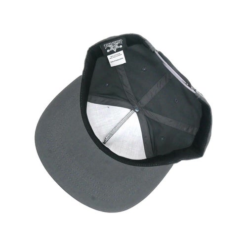 THRASHER CAP スラッシャー キャップ THRASHER x SPITFIRE SF LOC SNAPBACK CHARCOAL（US企画） スケートボード スケボー 3