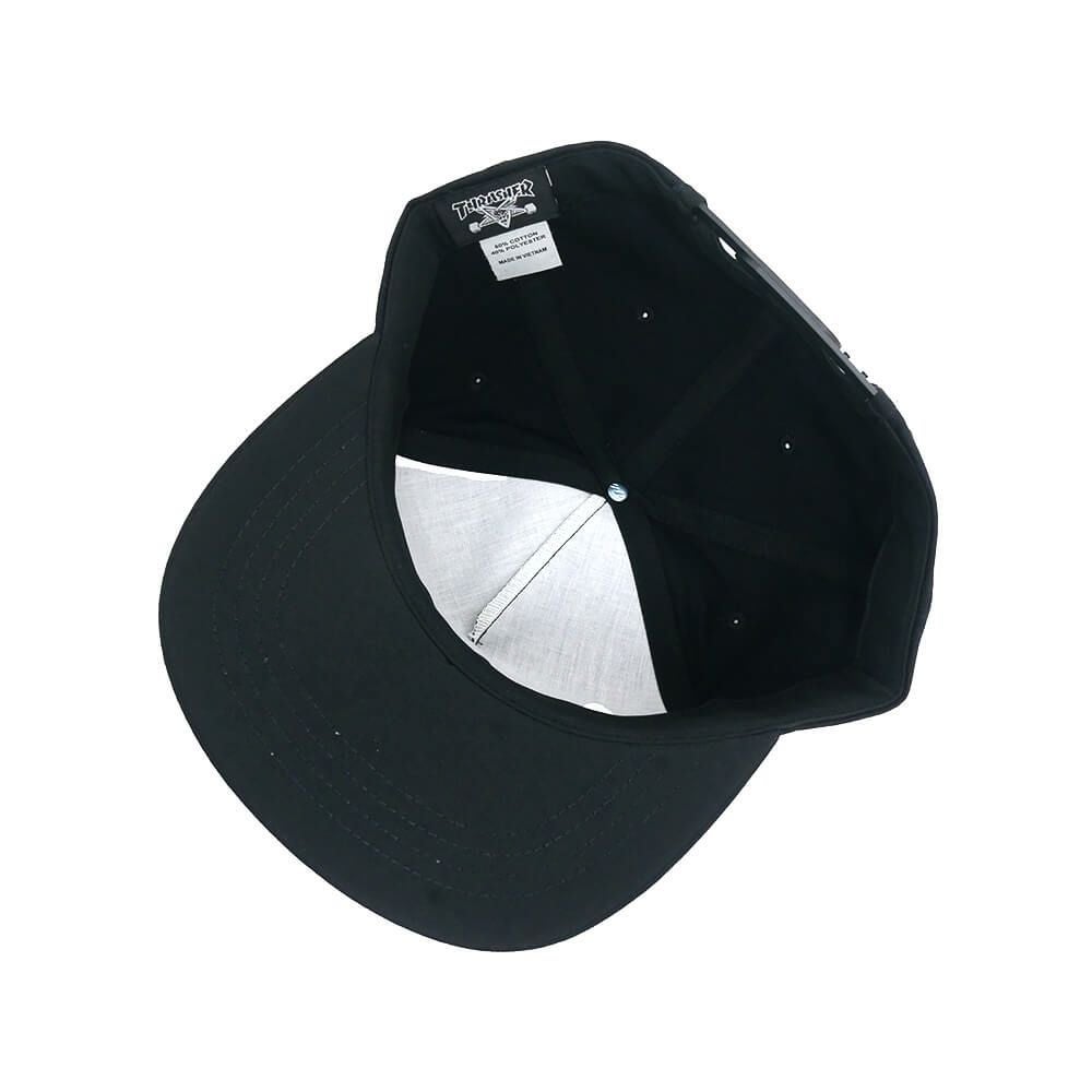 THRASHER CAP スラッシャー キャップ THRASHER x SPITFIRE SNAPBACK BLACK（US企画） スケートボード スケボー 3