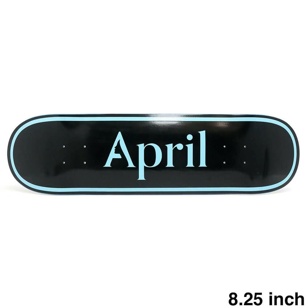 APRIL DECK エイプリル デッキ TEAM OG LOGO BLUE BLACK 8.25 スケートボード スケボー 1