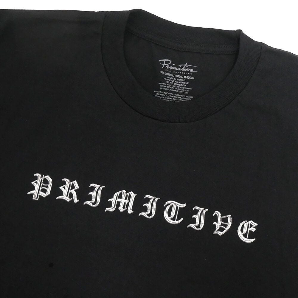 PRIMITIVE T-SHIRT プリミティブ Tシャツ BROADCAST BLACK スケートボード スケボー 2