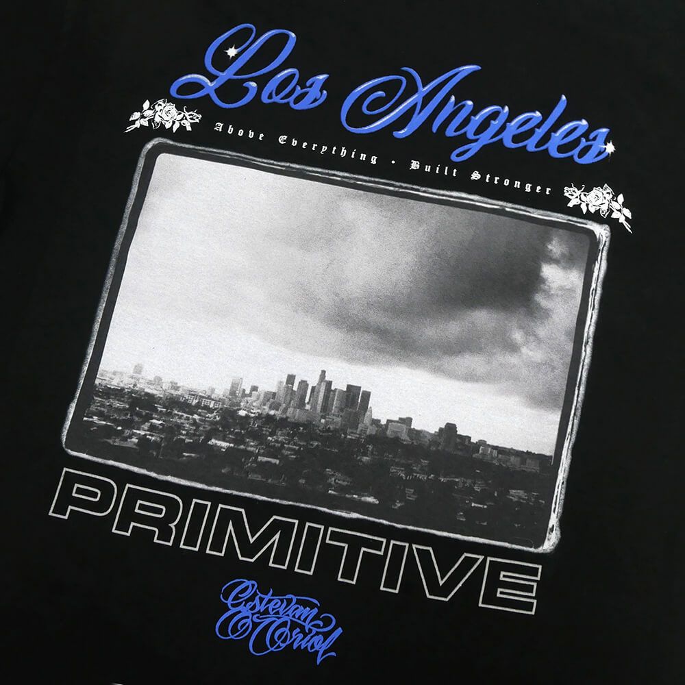 PRIMITIVE T-SHIRT プリミティブ Tシャツ CITY OF LOS ANGELES HW BLACK スケートボード スケボー 3