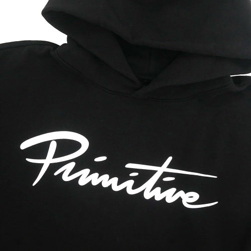 PRIMITIVE HOOD プリミティブ パーカー NUEVO SCRIPT BLACK スケートボード スケボー 1