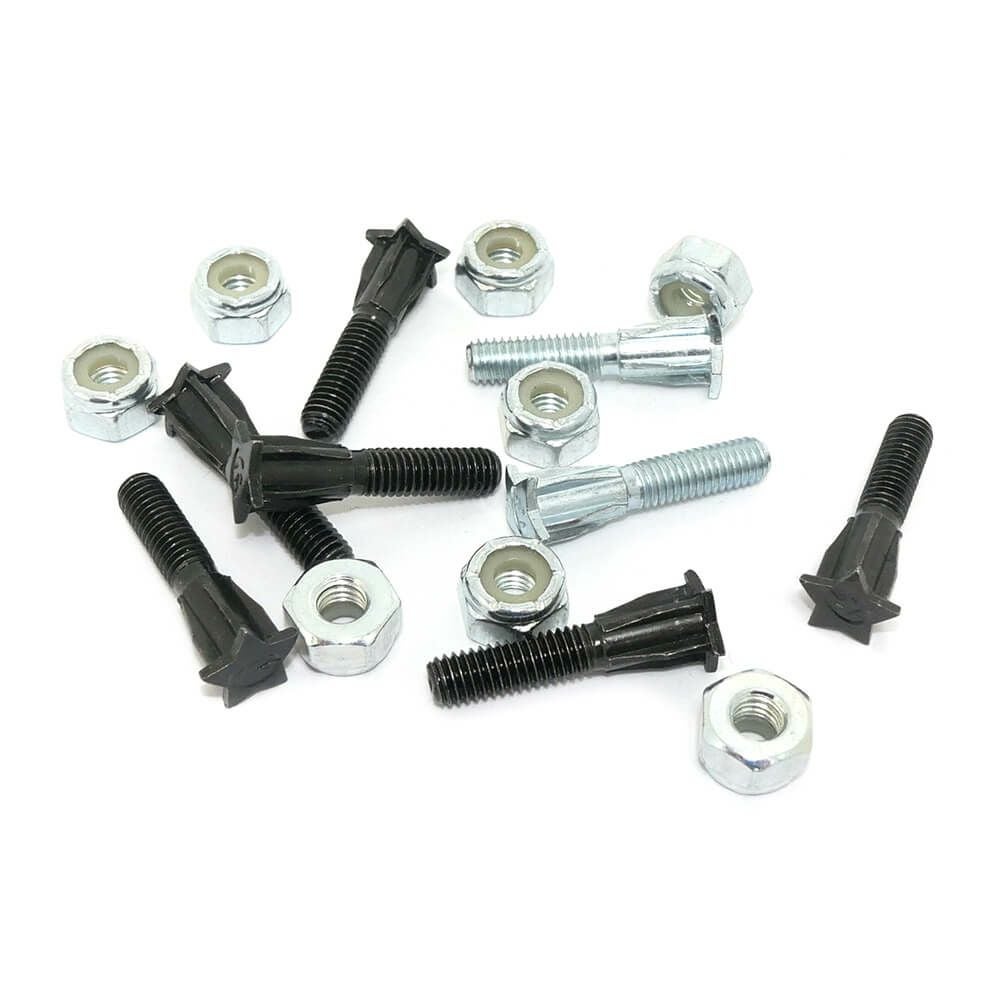 GRIND KING BOLT グラインドキング ボルト 1インチ ROCKETBOLTS BLACK/SILVER スケートボード スケボー 3