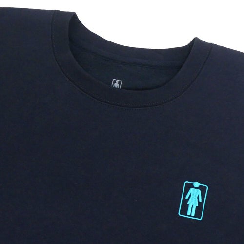 GIRL CREW SWEAT ガール トレーナー OG NATURALS EMB NAVY スケートボード スケボー 1