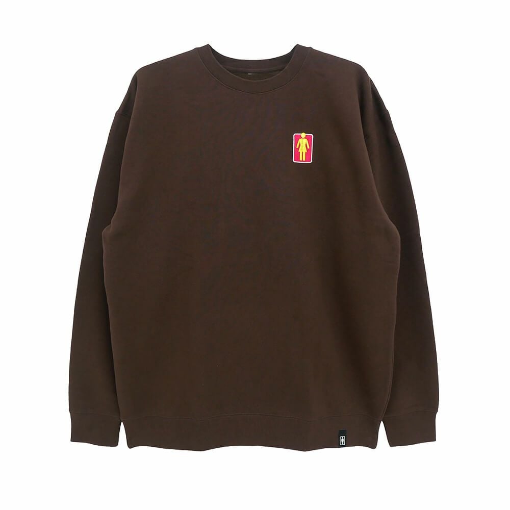 スペシャルゲスト　トレーナーXL GIRL CREW SWEAT ガール トレーナー 93 TIL LOVERS OG BROWN スケート