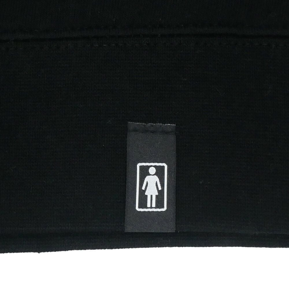 GIRL CREW SWEAT ガール トレーナー 93 TIL LOVERS OG BLACK スケートボード スケボー 3