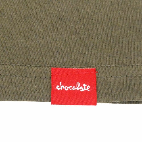 （アウトレット価格 6,380円 → 4,990円）CHOCOLATE T-SHIRT チョコレート Tシャツ CHUNK OLIVE サイズが小さい（Lサイズ規格） スケートボード スケボー　3
