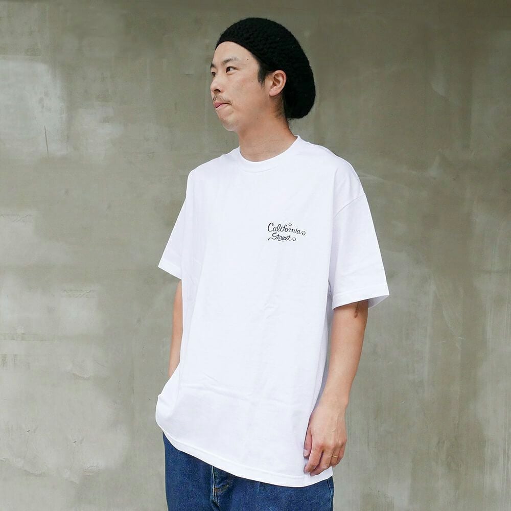 CALIFORNIA STREET T-SHIRT カリフォルニアストリート Tシャツ HUNTING by ESOW WHITE スケートボード スケボー 05