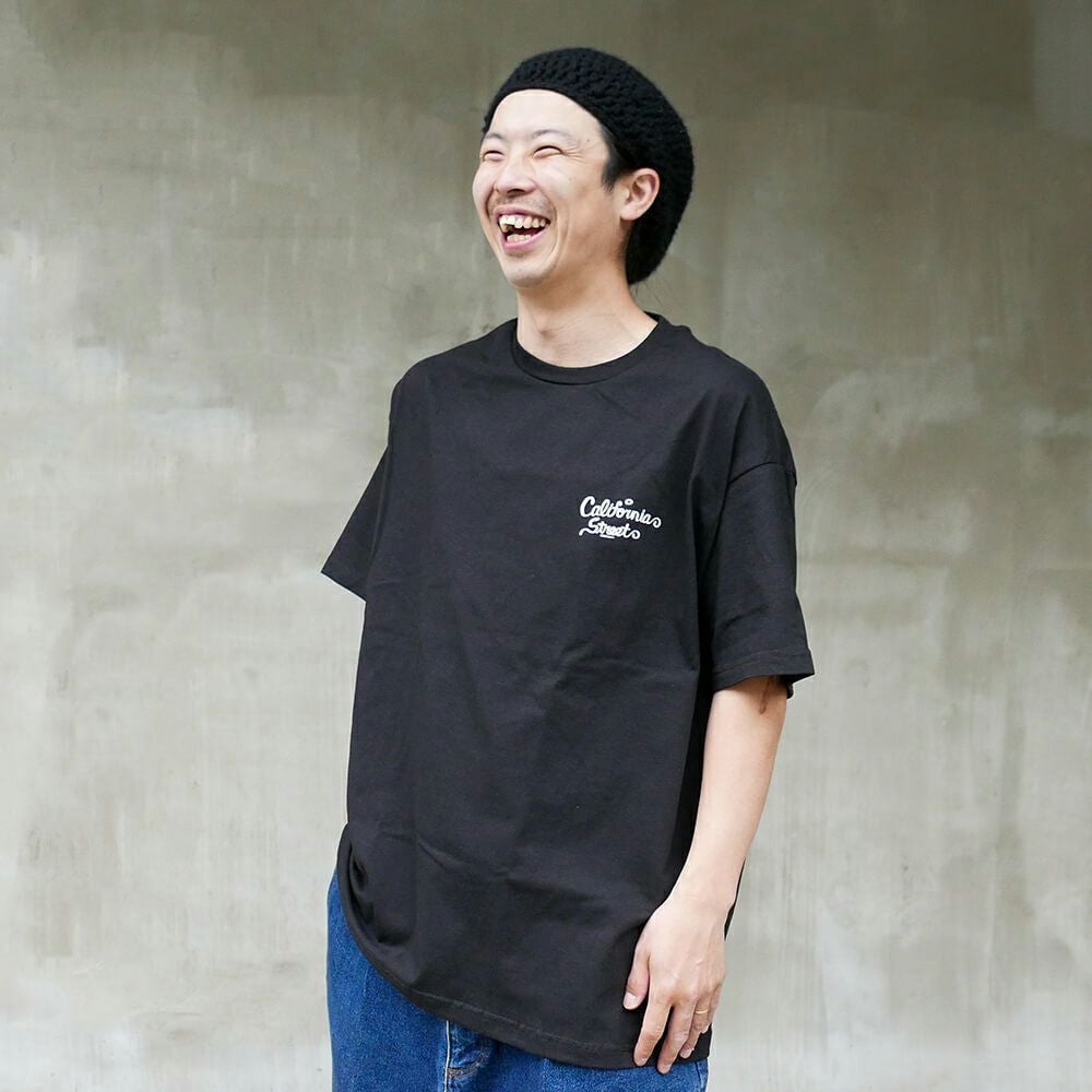 CALIFORNIA STREET T-SHIRT カリフォルニアストリート Tシャツ HUNTING by ESOW BLACK スケートボード スケボー 05