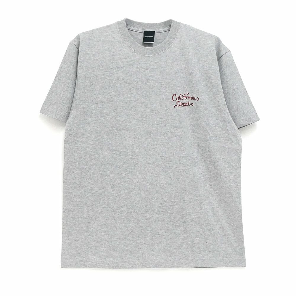CALIFORNIA STREET T-SHIRT カリフォルニアストリート Tシャツ HUNTING by ESOW GREY スケートボード スケボー 01