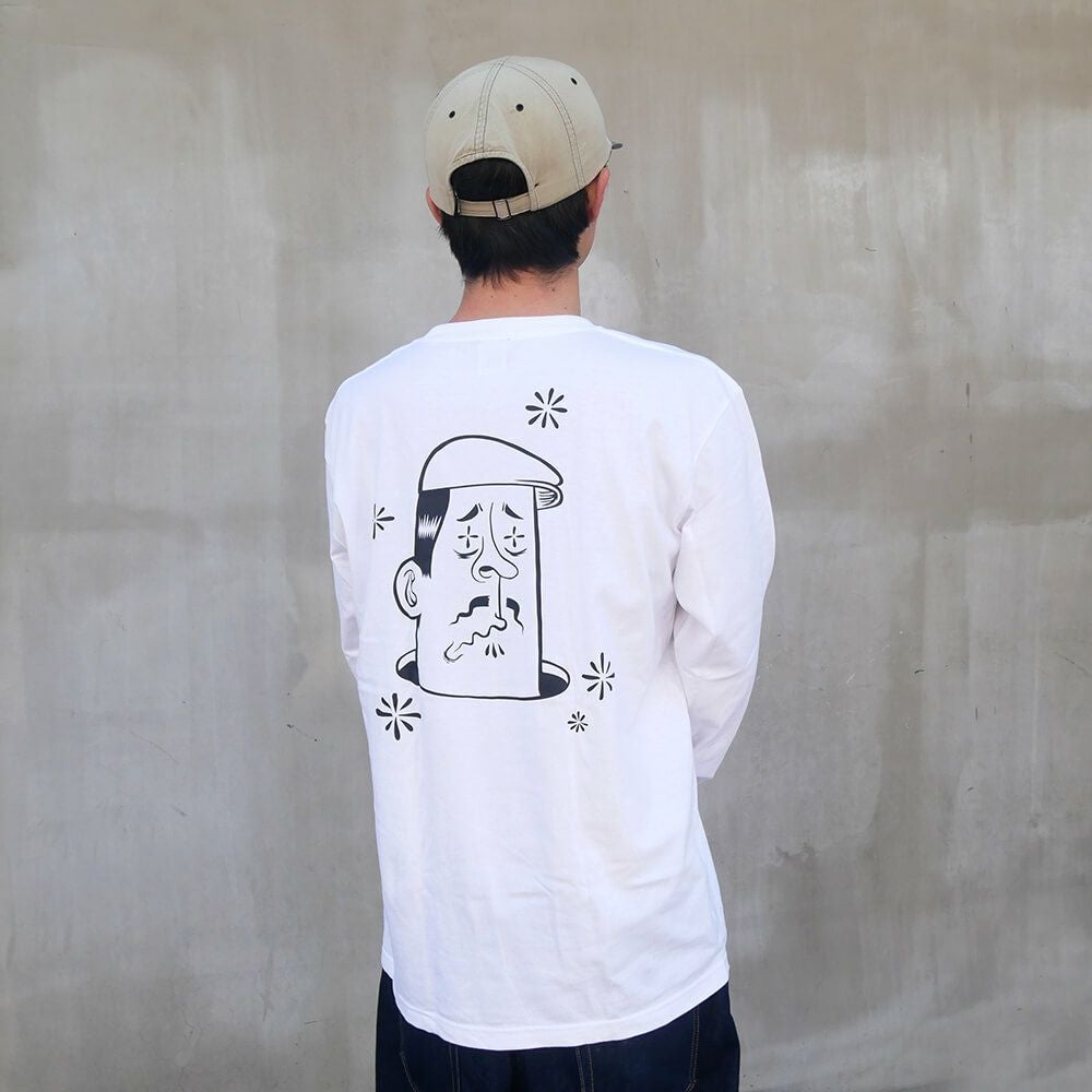 CALIFORNIA STREET LONG SLEEVE カリフォルニアストリート ロングスリーブTシャツ HUNTING by ESOW WHITE スケートボード スケボー 04