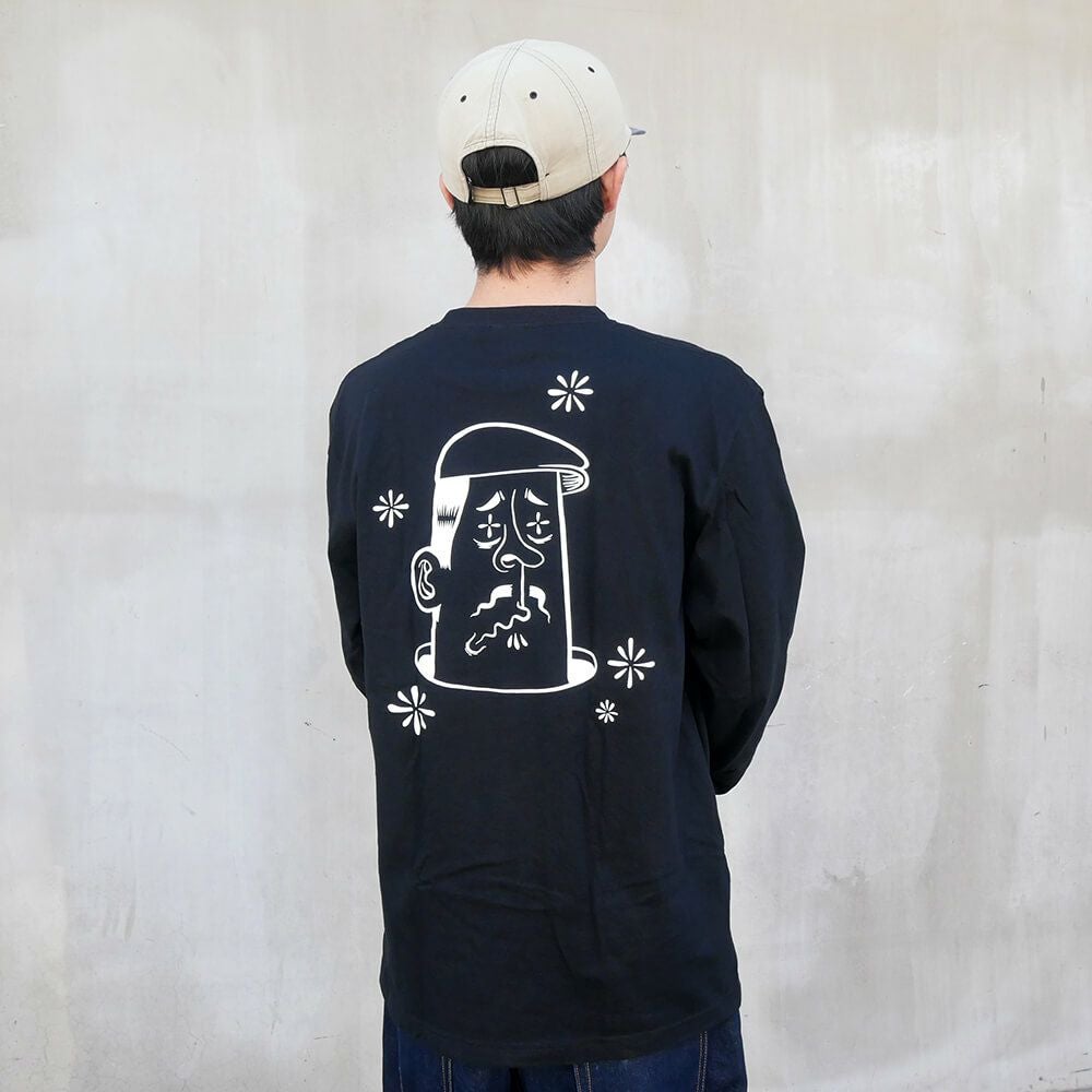 CALIFORNIA STREET LONG SLEEVE カリフォルニアストリート ロングスリーブTシャツ HUNTING by ESOW BLACK スケートボード スケボー 04