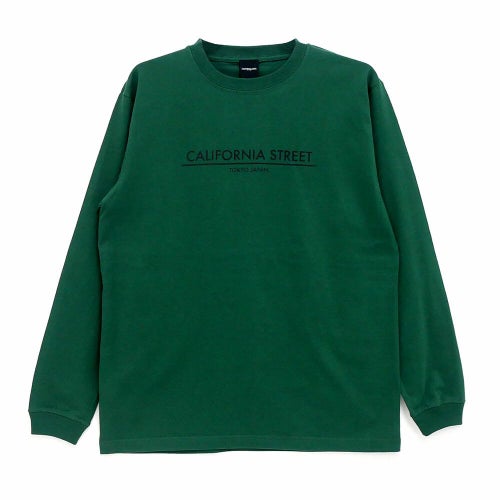 CALIFORNIA STREET LONG SLEEVE カリフォルニアストリート ロングスリーブTシャツ LOGO BAR IVY GREEN スケートボード スケボー