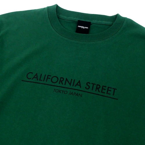 CALIFORNIA STREET LONG SLEEVE カリフォルニアストリート ロングスリーブTシャツ LOGO BAR IVY GREEN スケートボード スケボー 01