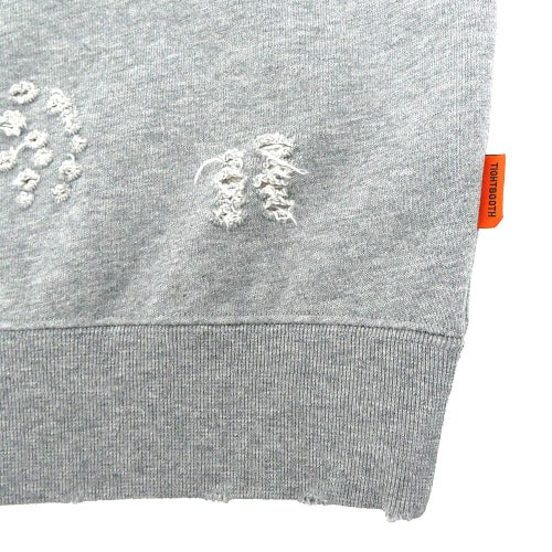 TIGHTBOOTH（TBPR） CREW SWEAT タイトブース トレーナー TBPR x DELUXE DAMAGE GREY スケートボード スケボー 6