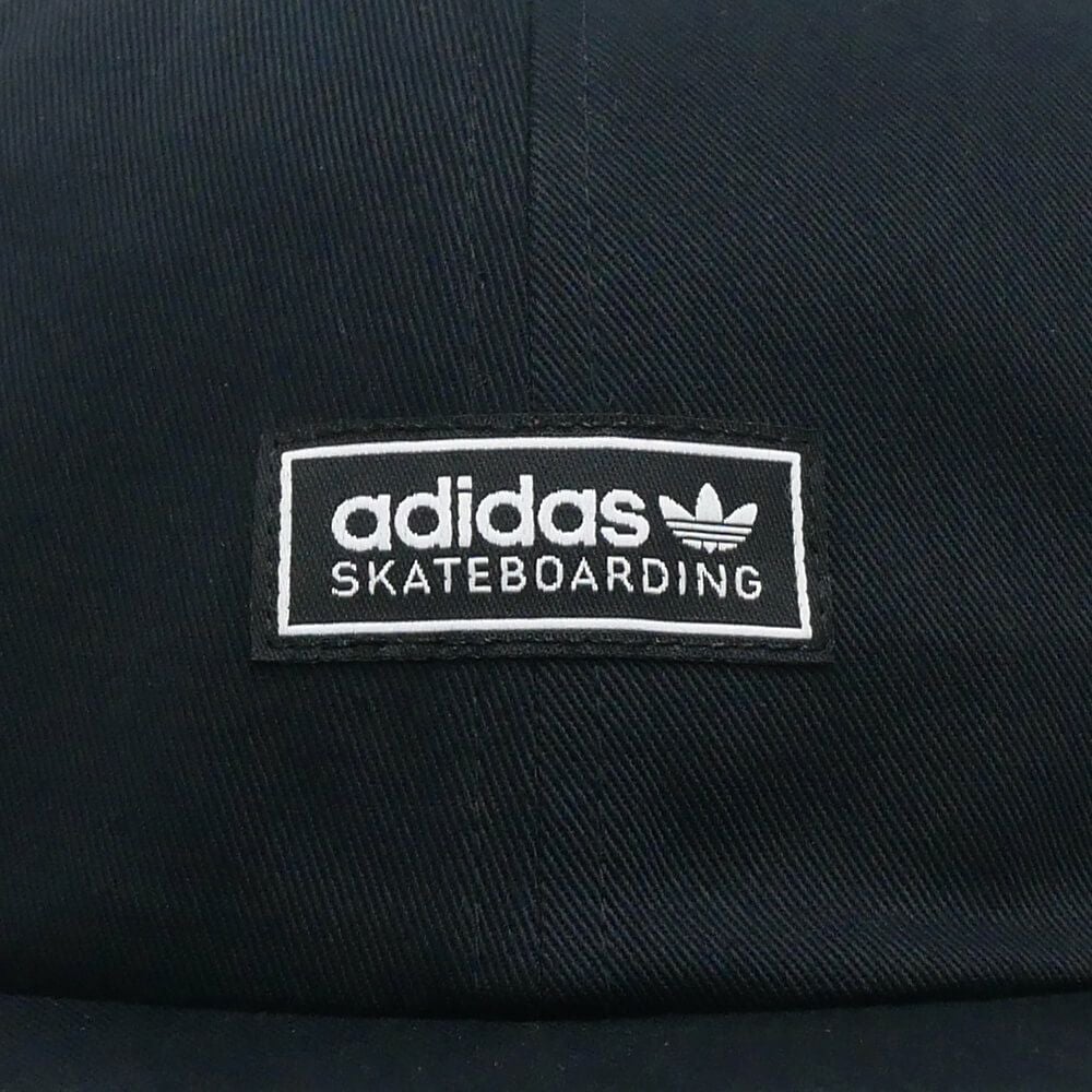 ADIDAS SKATEBOARDING CAP アディダススケートボーディング キャップ LOWKEY 6 PANEL SNAPBACK BLACK スケートボード スケボー 4
