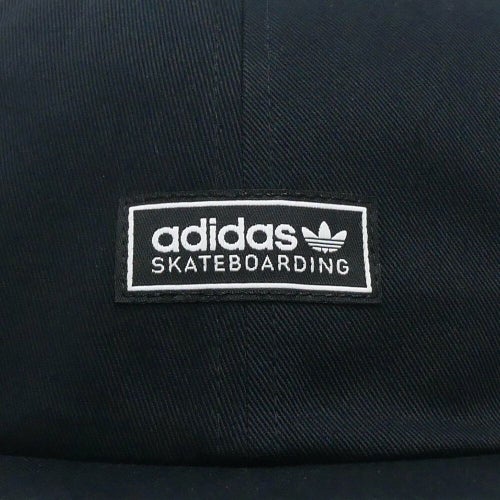 ADIDAS SKATEBOARDING CAP アディダススケートボーディング キャップ LOWKEY 6 PANEL SNAPBACK BLACK スケートボード スケボー 4