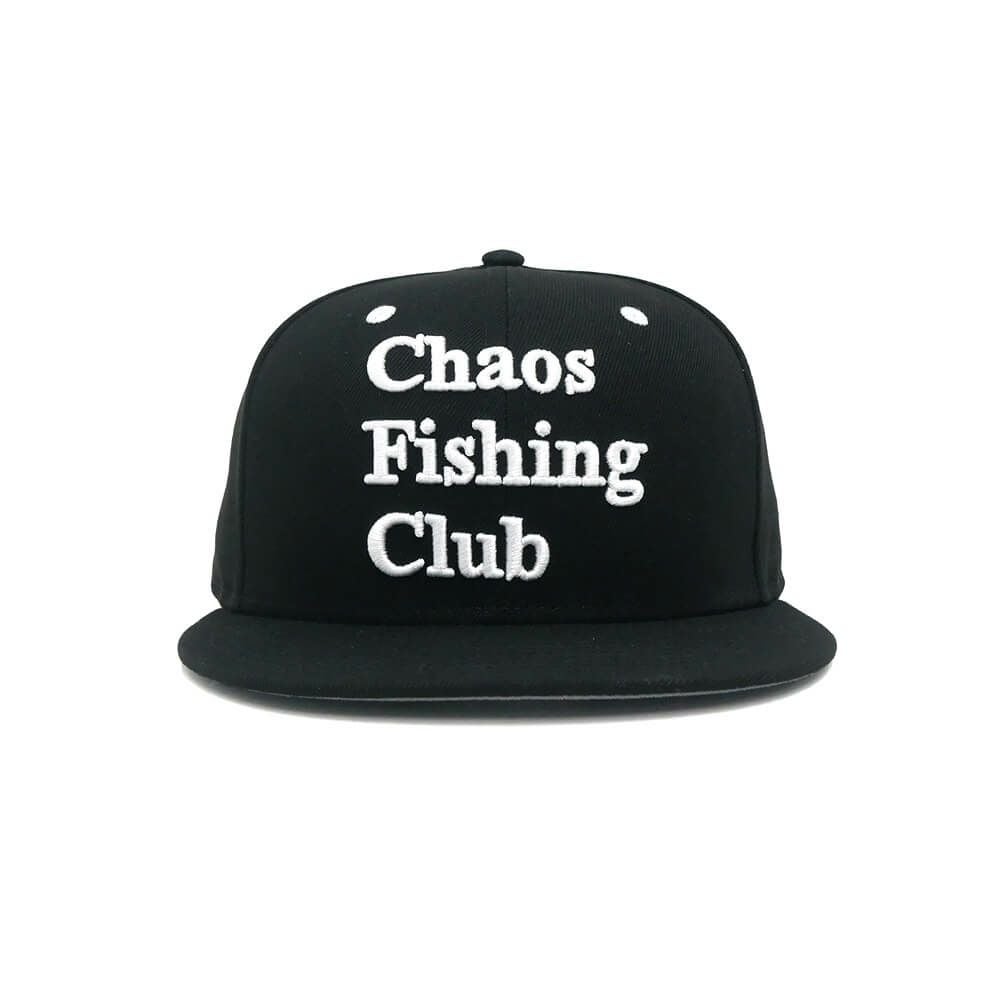 CHAOS FISHING CLUB CAP カオスフィッシングクラブ キャップ LOGO (NEW ERA) BLACK スケートボード スケボー 1