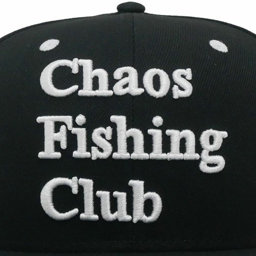 CHAOS FISHING CLUB CAP カオスフィッシングクラブ キャップ LOGO (NEW ERA) BLACK スケートボード スケボー 7