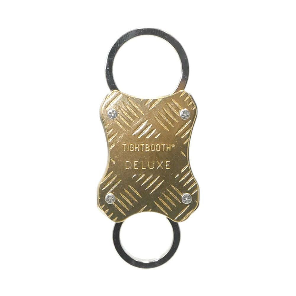TIGHTBOOTH（TBPR）KEYHOLDER タイトブース キーホルダー TIGHTBOOTH x DELUXE CHECKER PLATE CARABINER BRASS スケートボード スケボー 1