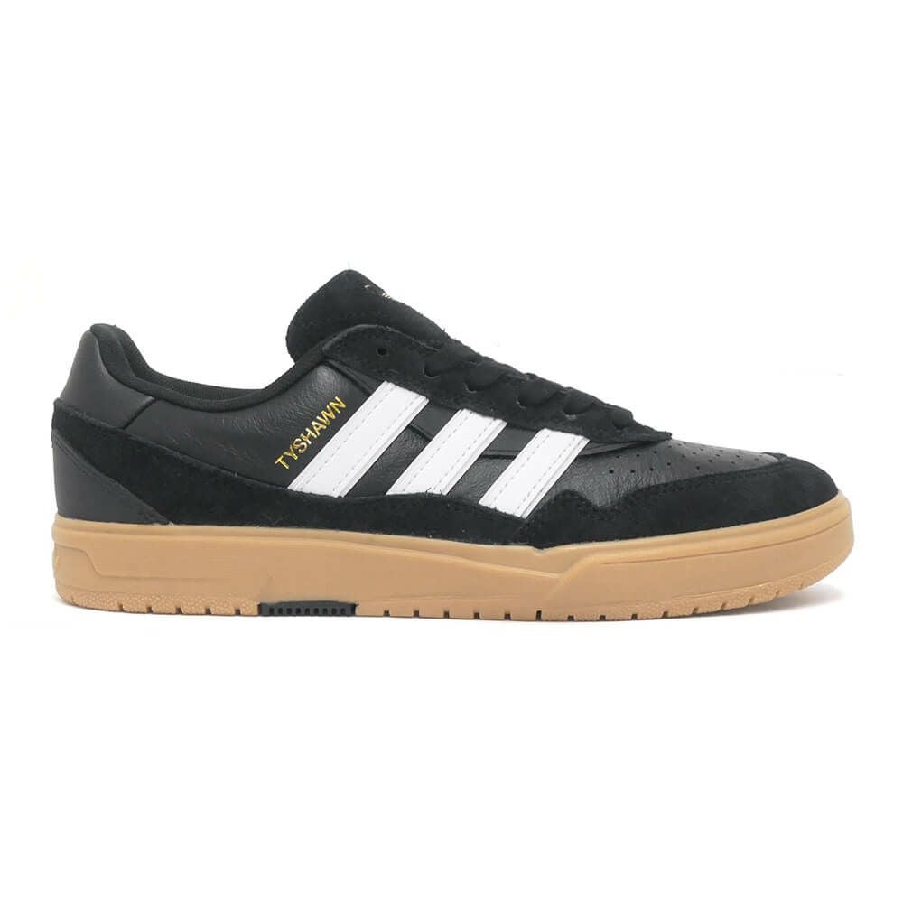ADIDAS SKATEBOARDING SHOES アディダススケートボーディング シューズ スニーカー TYSHAWN II BLACK/WHITE/GUM HQ4734 スケートボード スケボー 4