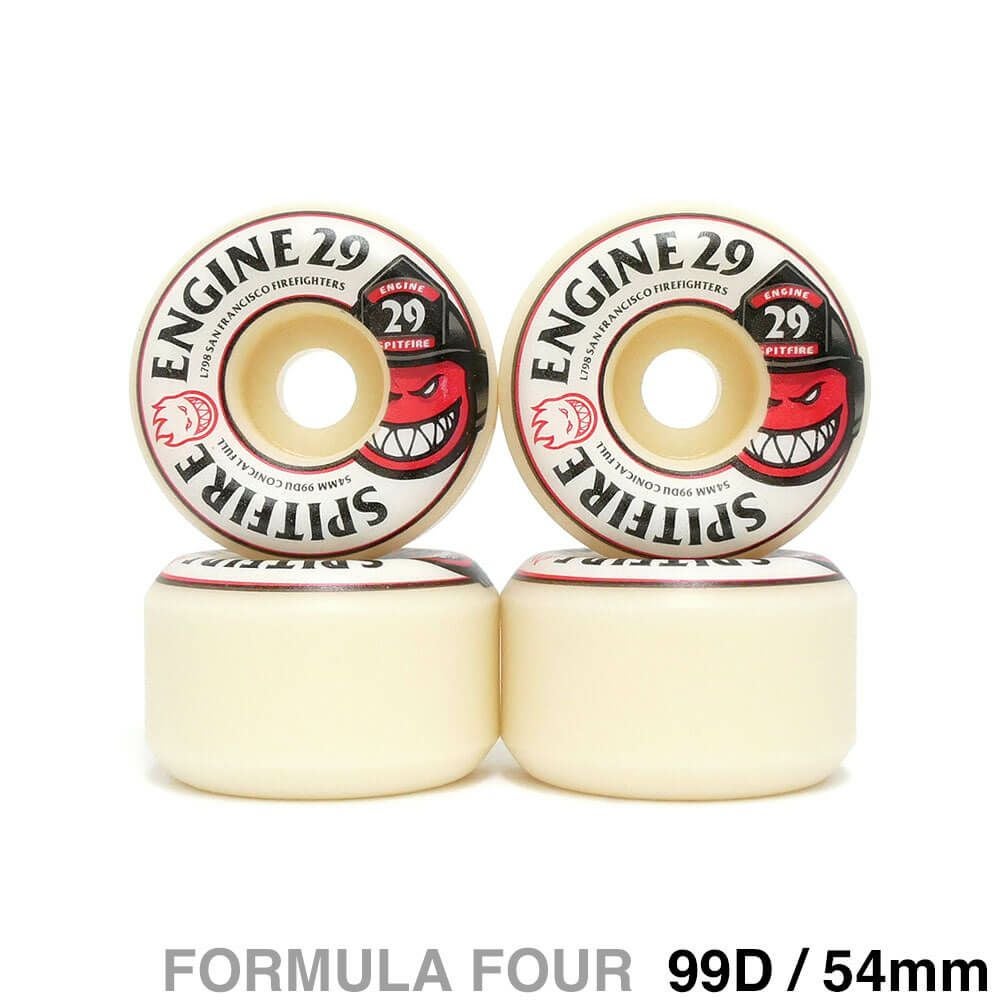 SPITFIRE WHEEL スピットファイヤー ウィール FORMULA FOUR（F4）99D CONICAL FULL ENGINE 29 54mm スケートボード スケボー　1
