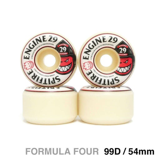 SPITFIRE WHEEL スピットファイヤー ウィール FORMULA FOUR（F4）99D CONICAL FULL ENGINE 29 54mm スケートボード スケボー　1