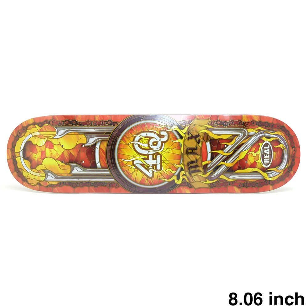 Mike Millsデザイン / SUBLIMINAL スケートデッキ A24 REAL DECK リアル デッキ MAX SCHAFF 4Q CATHEDRAL 9.1 EGG SHAPE